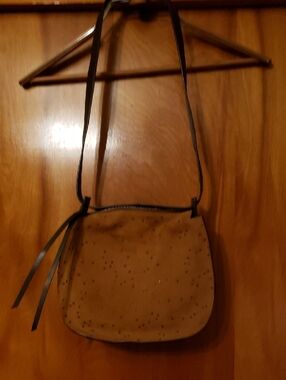 Allsaints Suede Brown Star Purse